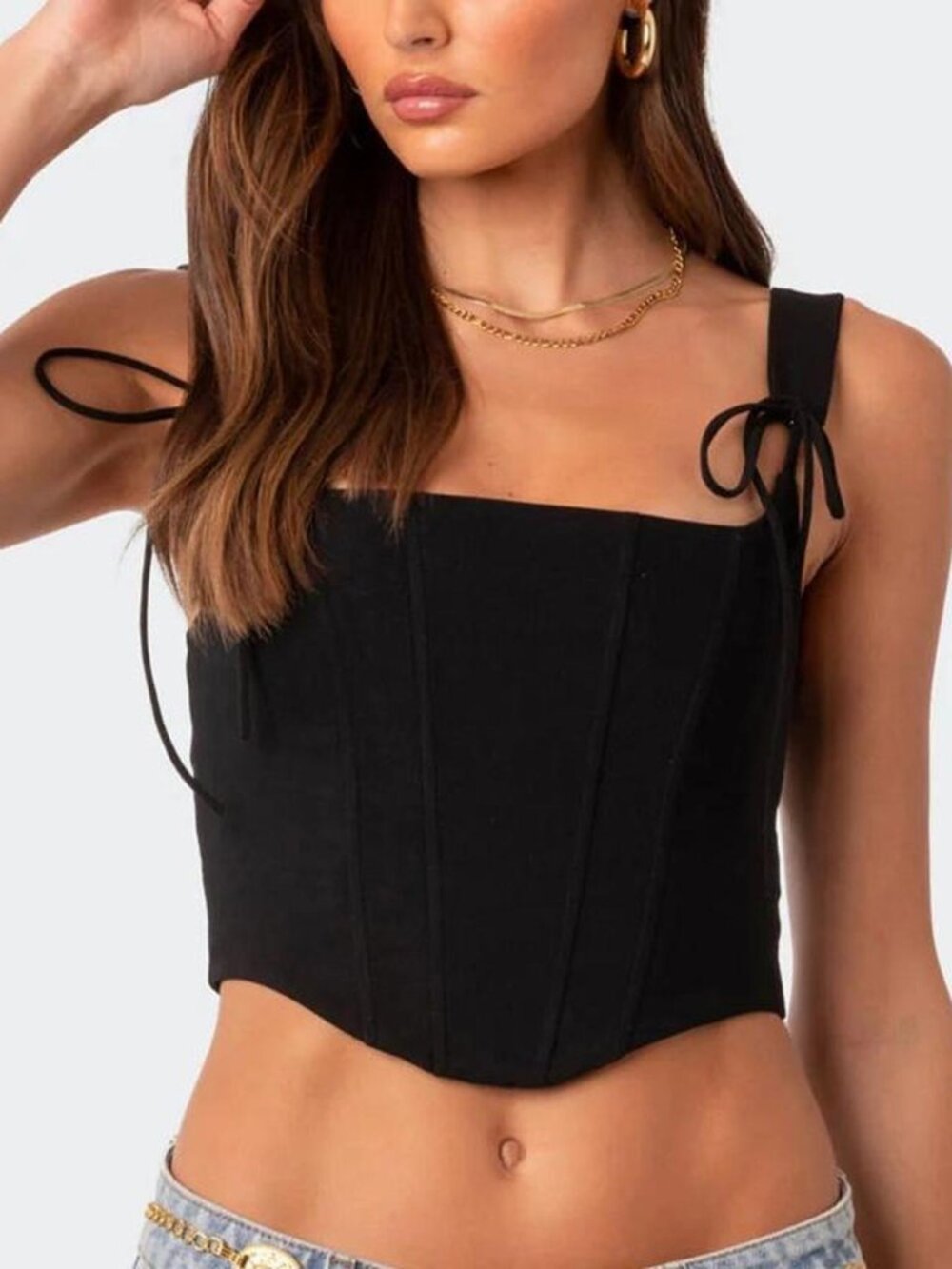 Edikted Black Corset Top